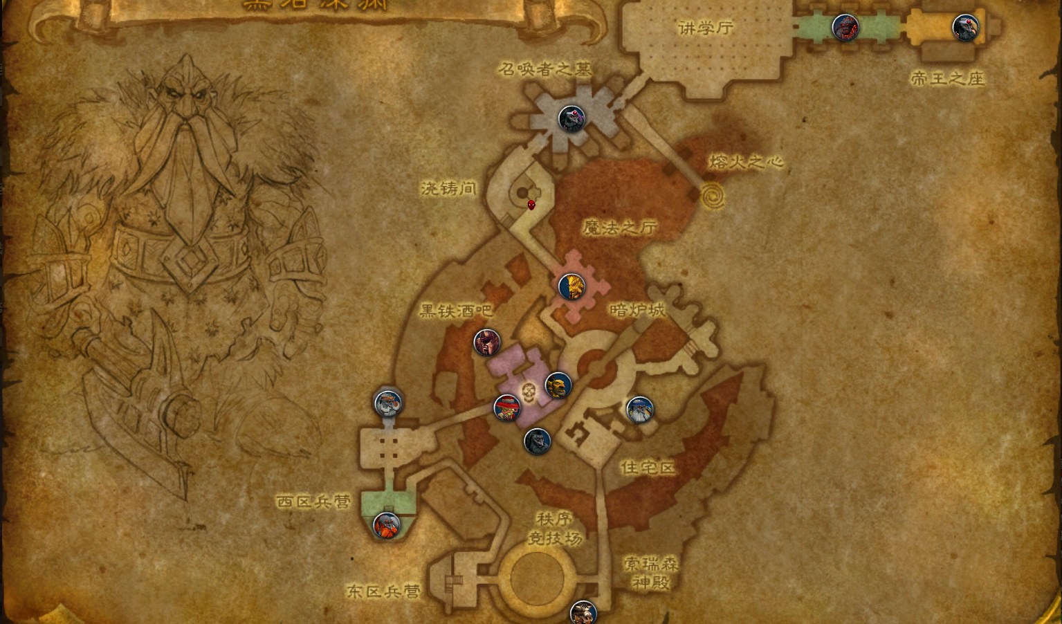 Blackrock Depths map