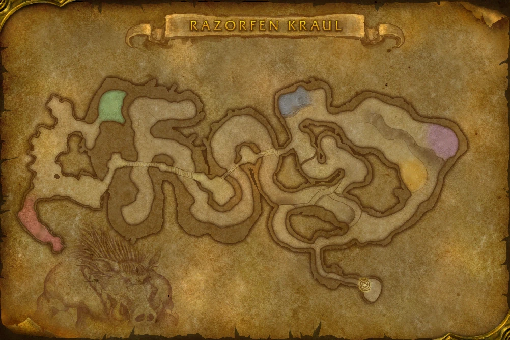 Razorfen Kraul map