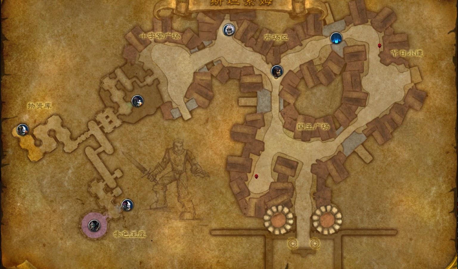 Stratholme Main Gate map