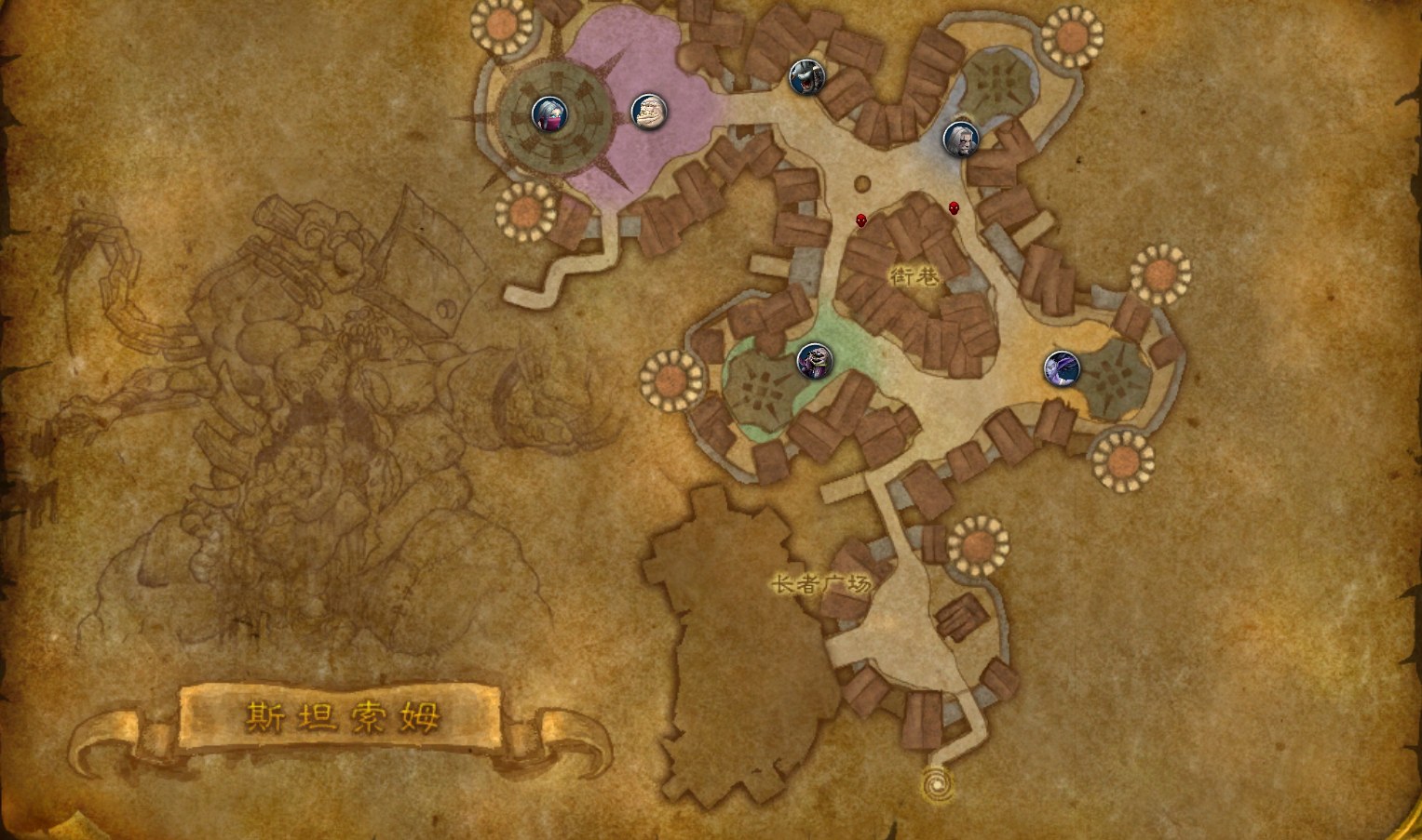 Stratholme Service Gate map